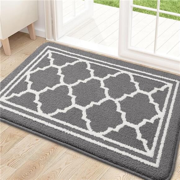 Indoor Door Mat, Resist Dirt and Absorbent Entrance Mat, Anti-Slip, Low Profile - Picture 1 of 6
